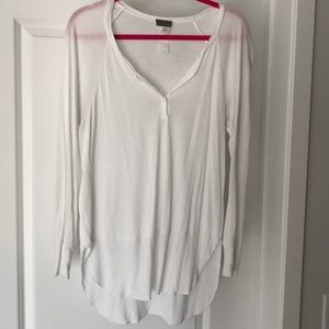 Anthropologie l.d. by line dry white Henley - M